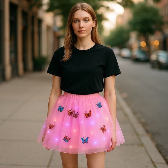 Other - Women’s Tutu Skirt Butterfly Light up Skirt